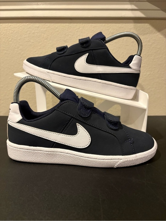 Nike Other - Nike Court Royale Unisex Kids Athletic Sneaker Blue/White 833536-400 Youth Sz 3Y